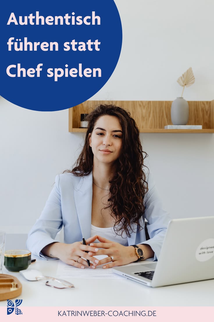Fertiger Pinterest Pin: Vom Zweifel zur Klarheit in deiner Führungsrolle